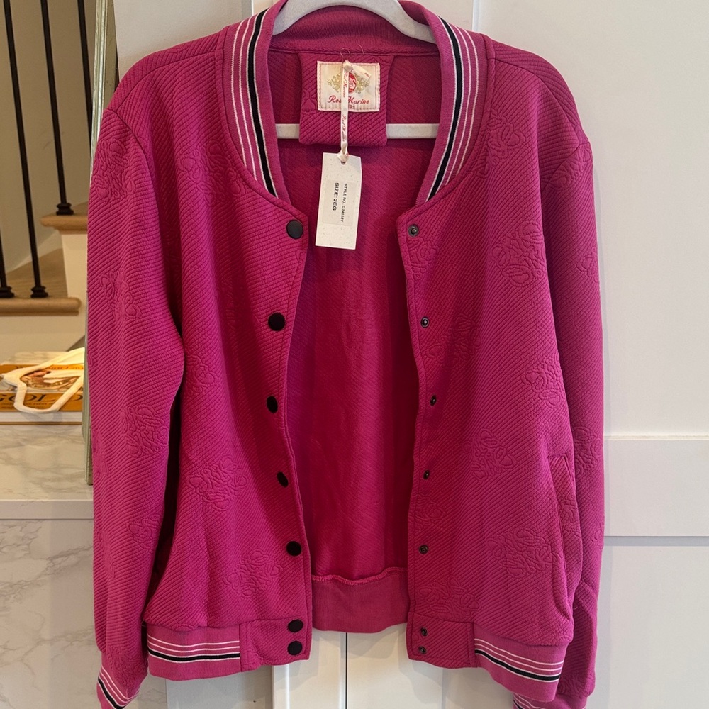 Vibrant Pink Sweater Jacket. Absolutely beautiful!